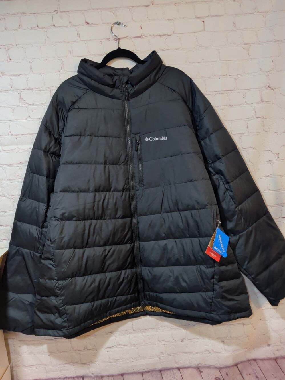 Columbia NWT Labyrinth Loop II Mens 3X Black Puffer Jacket Omni-Heat Thermal 3XL